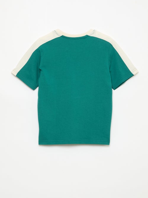 T-shirt met print en boodschap - Kiabi