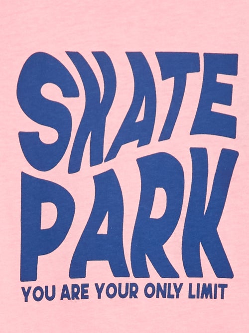 T-shirt met print en boodschap - Kiabi