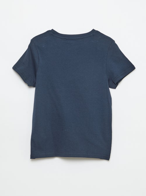 T-shirt met print en boodschap - Kiabi