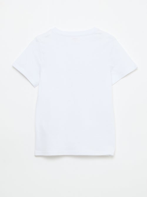 T-shirt met print en boodschap - Kiabi