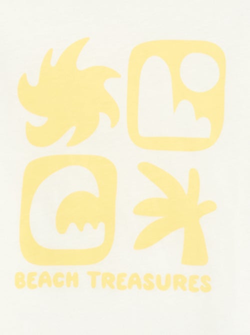 T-shirt met print en boodschap - Kiabi