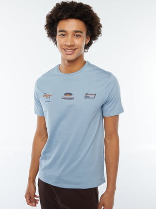 T-shirt met print en korte mouw