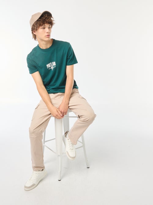 T-shirt met print en korte mouw - Kiabi