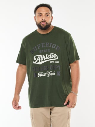 T-shirt met print en korte mouw