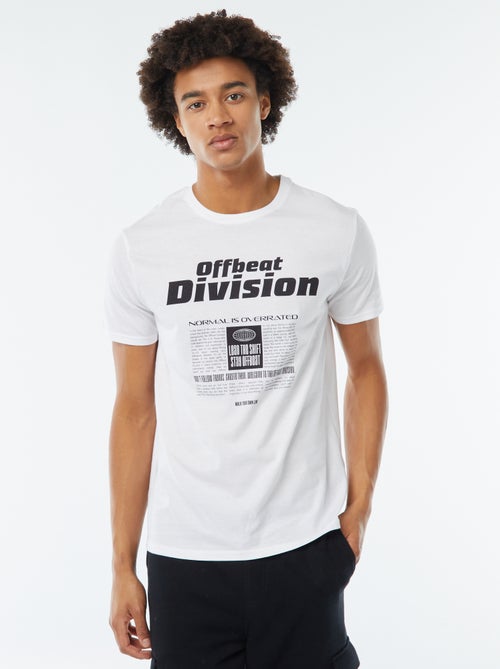 T-shirt met print en korte mouw - Kiabi T-shirt met print en korte mouw - Kiabi