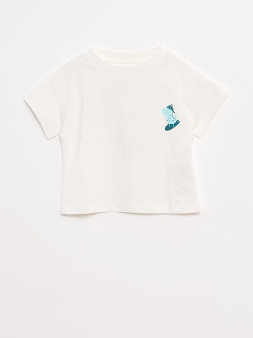 T-shirt met print en korte mouw - Kiabi