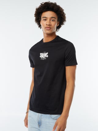 T-shirt met print en korte mouw