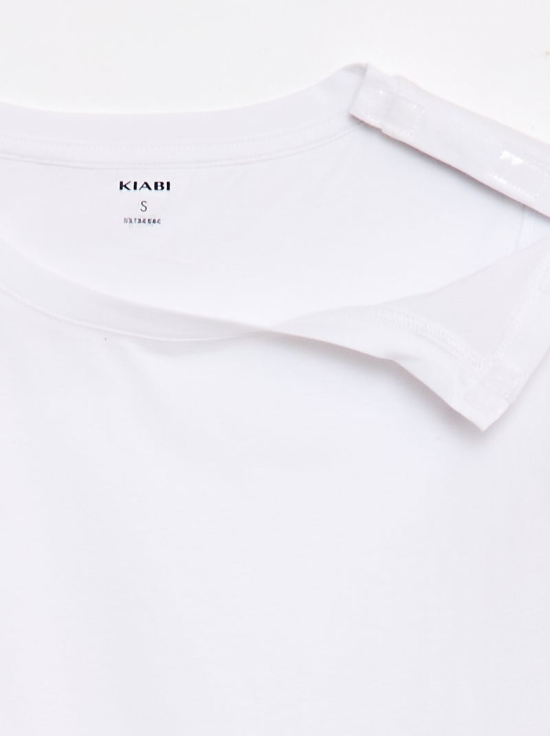 T-shirt met print en korte mouwen - So Easy Wit - Kiabi