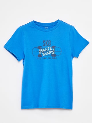 T-shirt met print en korte mouwen