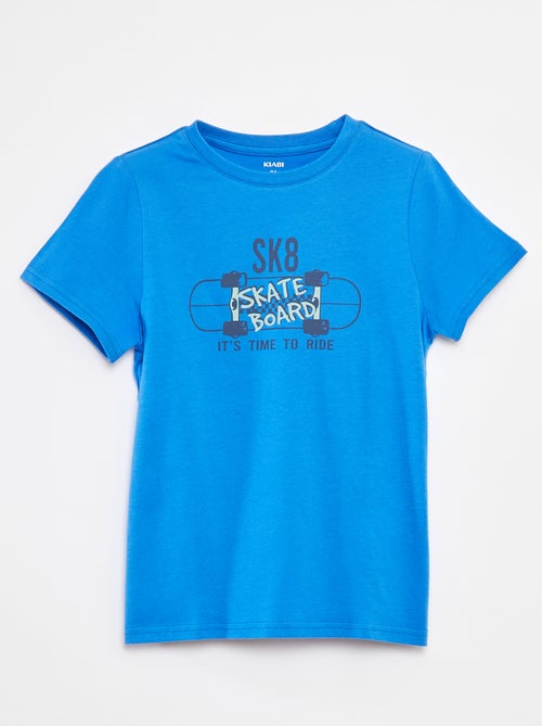T-shirt met print en korte mouwen - Kiabi