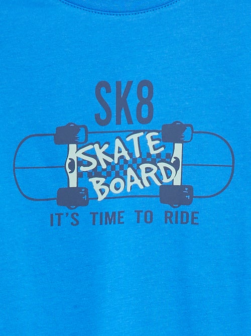 T-shirt met print en korte mouwen - Kiabi