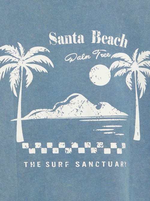 T-shirt met print en korte mouwen - Kiabi