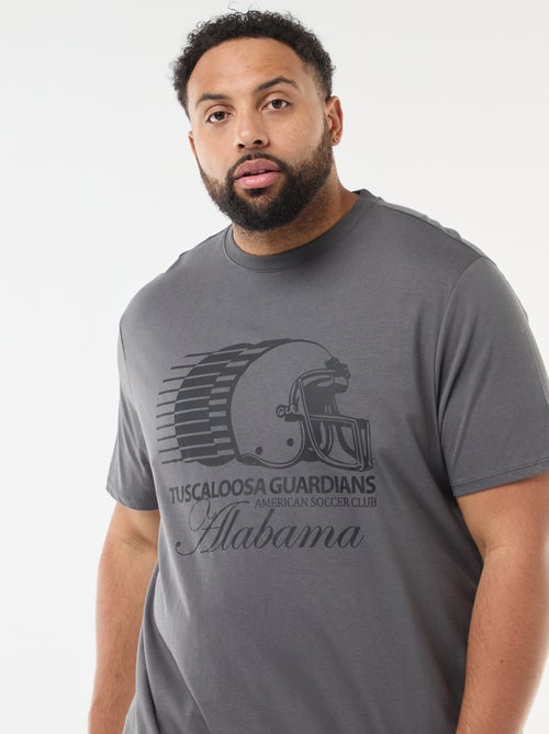 T-shirt met print en korte mouwen - Kiabi