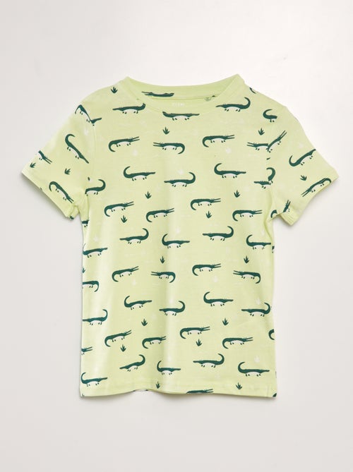 T-shirt met print en korte mouwen - Kiabi