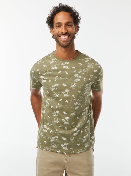 T-shirt met print en korte mouwen - Kiabi