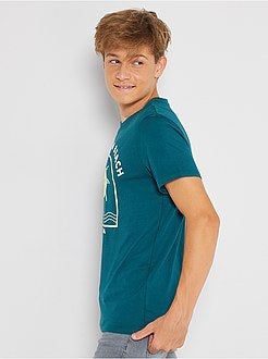 T-shirt met print en korte mouwen - Kiabi