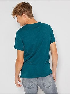 T-shirt met print en korte mouwen - Kiabi