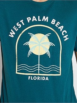 T-shirt met print en korte mouwen - Kiabi