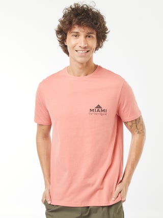 T-shirt met print en korte mouwen