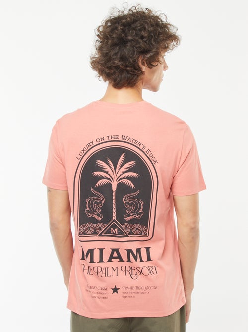 T-shirt met print en korte mouwen - Kiabi