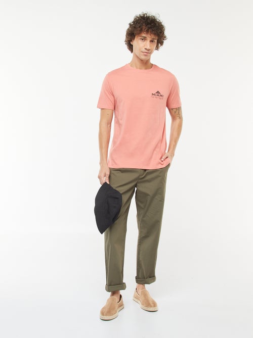 T-shirt met print en korte mouwen - Kiabi