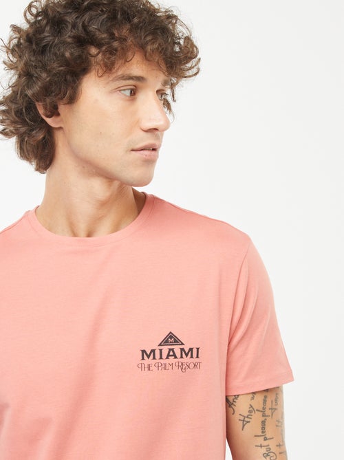 T-shirt met print en korte mouwen - Kiabi