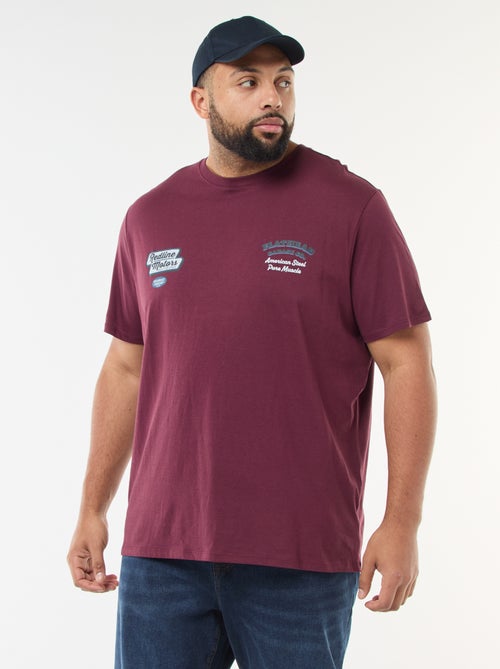 T-shirt met print en korte mouwen - Kiabi