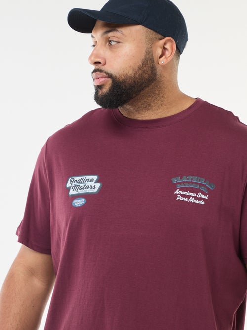 T-shirt met print en korte mouwen - Kiabi