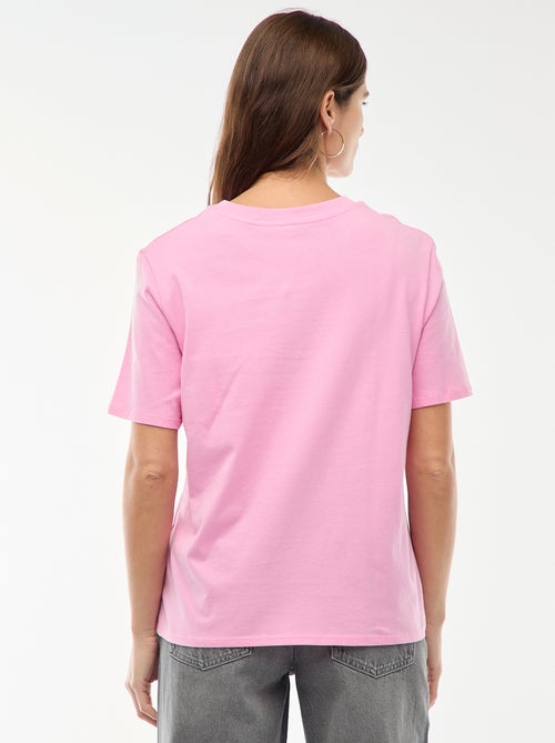 T-shirt met print en korte mouwen - Kiabi