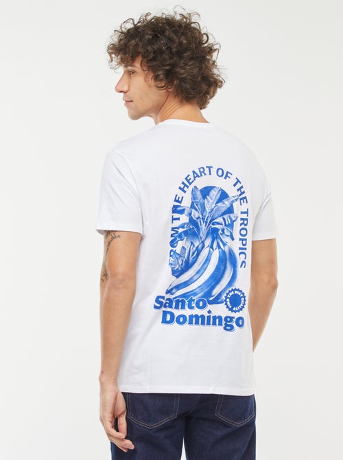 T-shirt met print en korte mouwen - Kiabi