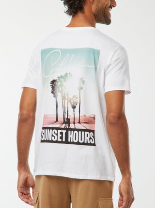 T-shirt met print en korte mouwen