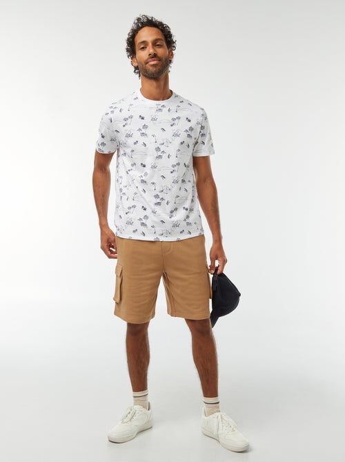 T-shirt met print en korte mouwen - Kiabi