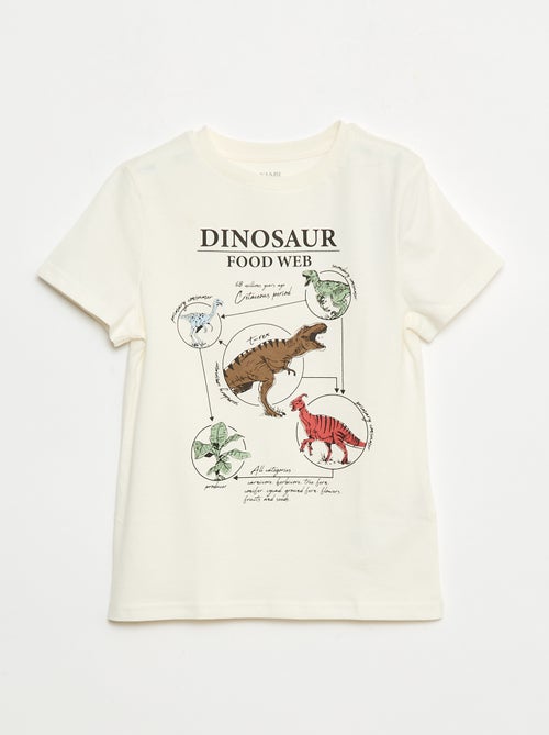 T-shirt met print en korte mouwen - Kiabi