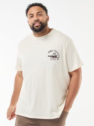 T-shirt met print en korte mouwen