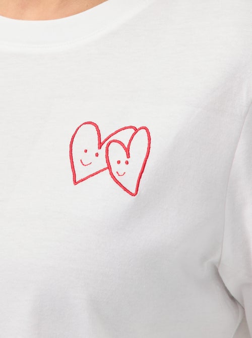 T-shirt met print en korte mouwen - Kiabi