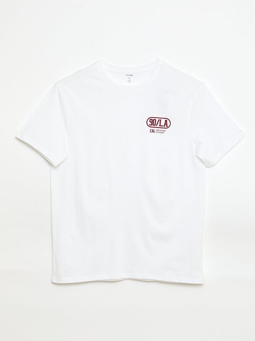 T-shirt met print en korte mouwen - Kiabi T-shirt met print en korte mouwen - Kiabi