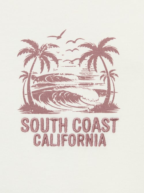 T-shirt met print en korte mouwen - Kiabi