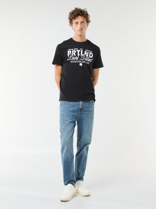 T-shirt met print en korte mouwen - Kiabi