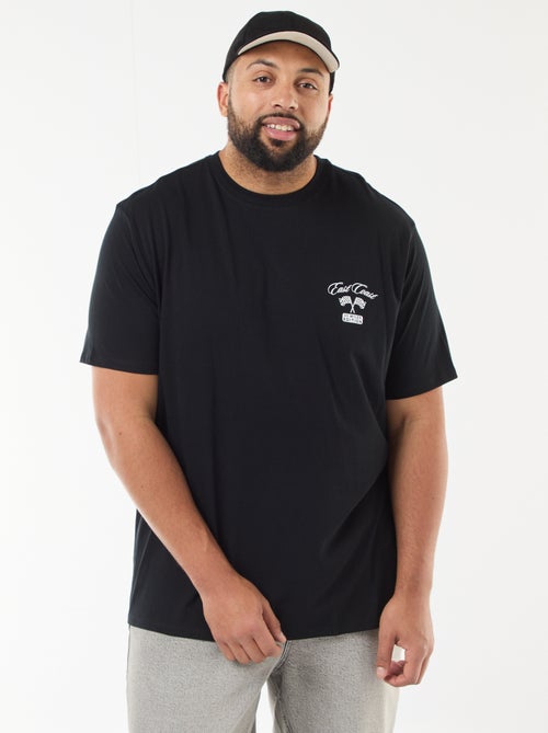 T-shirt met print en korte mouwen - Kiabi