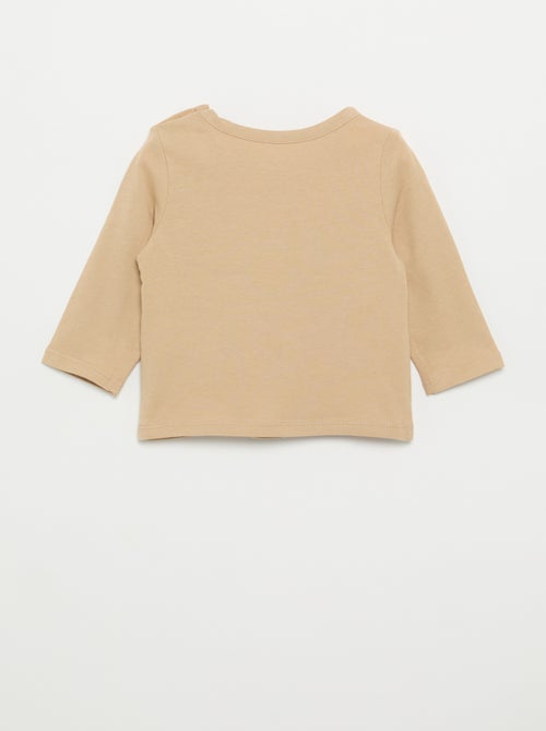 T-shirt met print en lange mouw - Kiabi