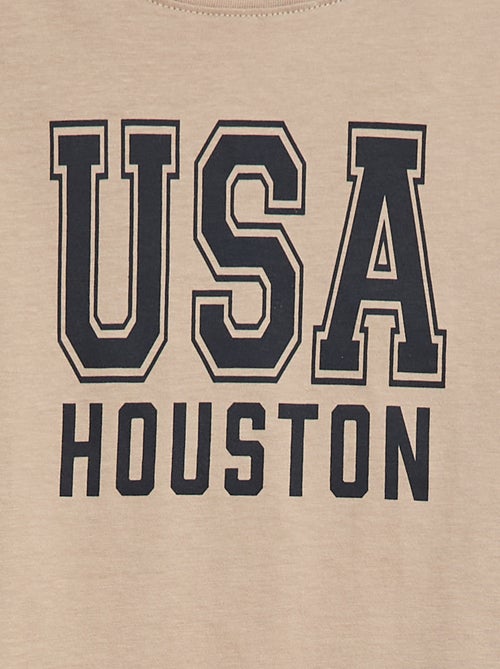 T-shirt met print en lange mouw - Kiabi