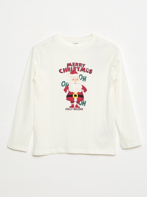 T-shirt met print en lange mouw - Kiabi