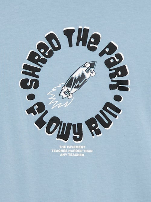 T-shirt met print en lange mouw - Kiabi