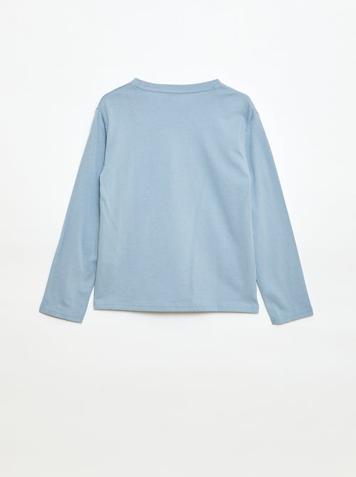 T-shirt met print en lange mouw - Kiabi