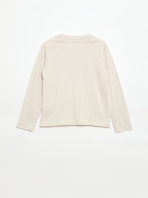 T-shirt met print en lange mouw - Kiabi