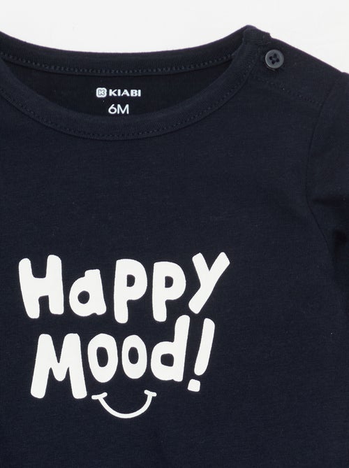 T-shirt met print en lange mouw - Kiabi