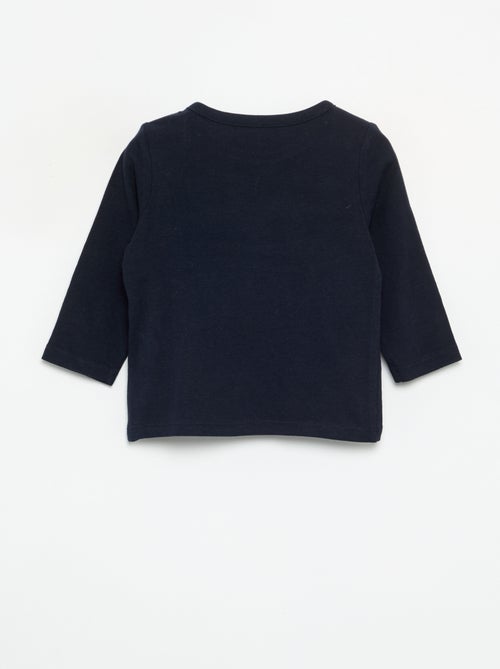 T-shirt met print en lange mouw - Kiabi