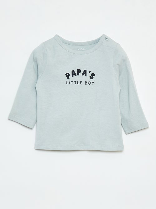 T-shirt met print en lange mouw - Kiabi