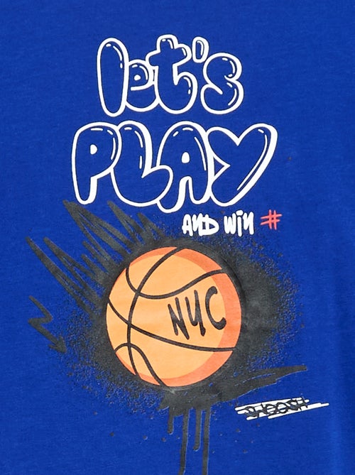 T-shirt met print en lange mouw - Kiabi