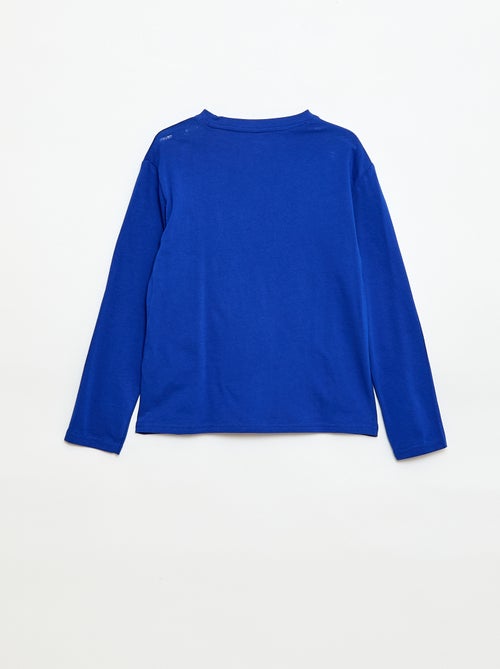 T-shirt met print en lange mouw - Kiabi